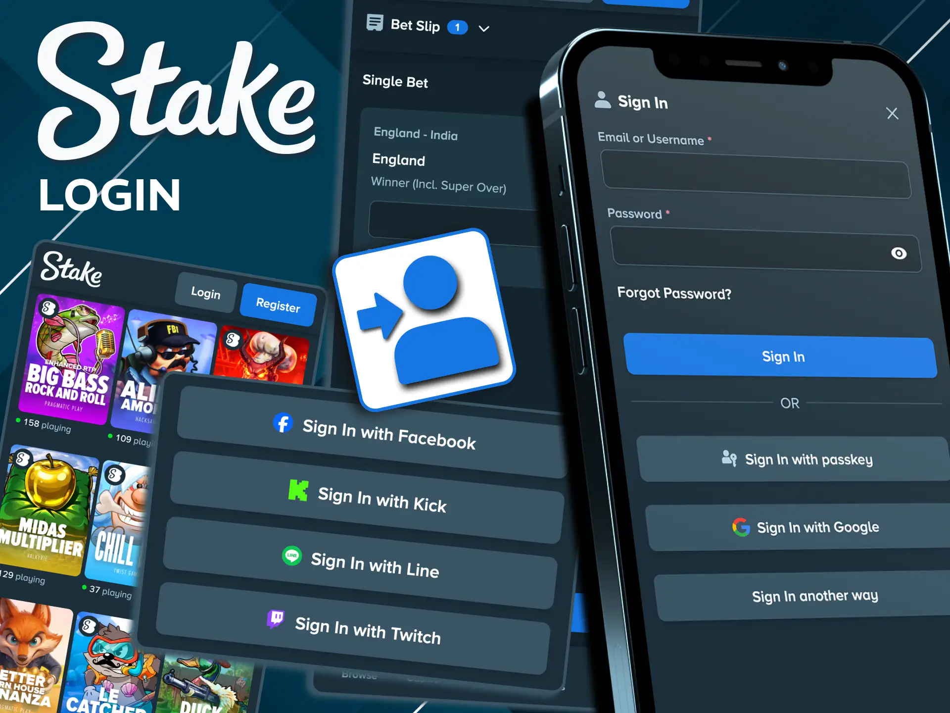 Secure Stake login requires encrypted connection.