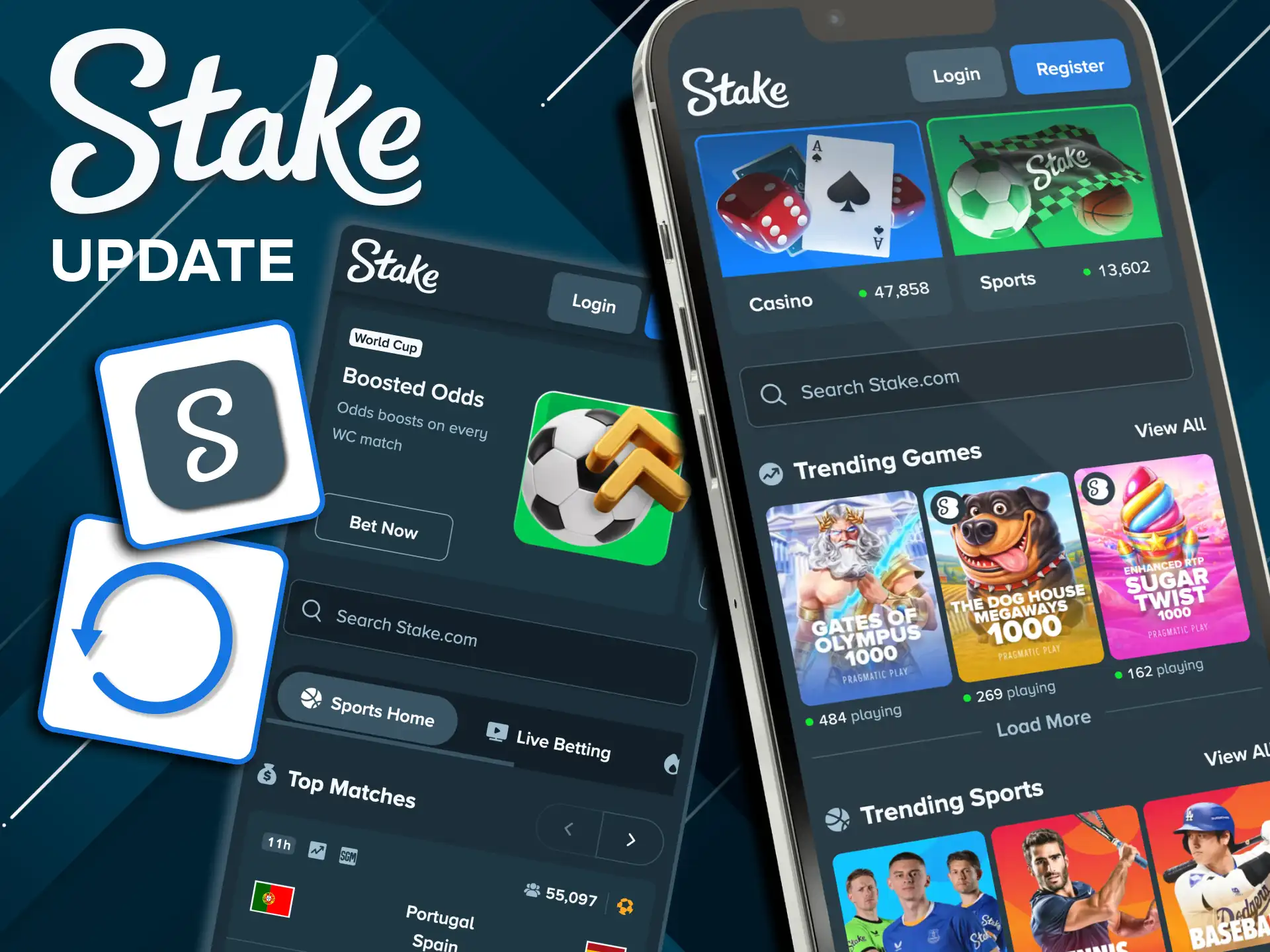 Every Stake session loads the newest version instantly.
